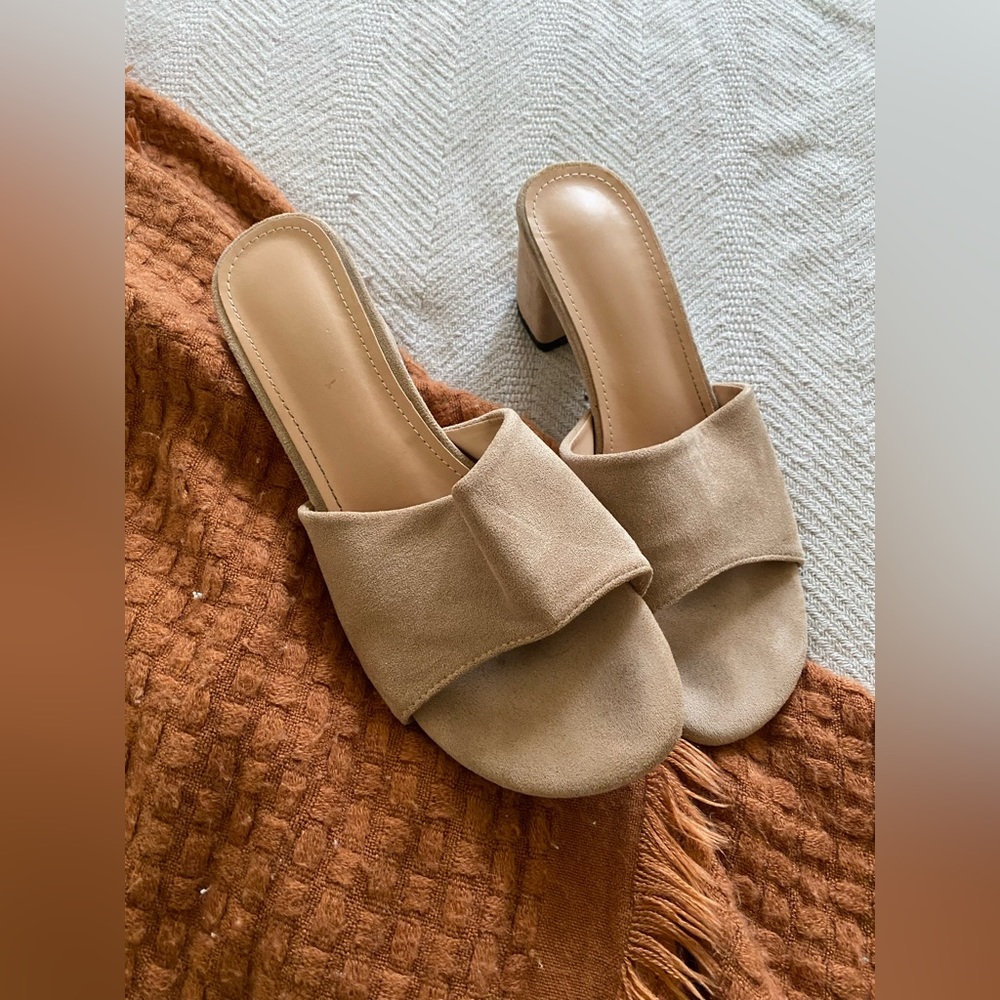 Nude Beige Mule Sandal